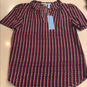 Draper James, heart peasant top, size 0